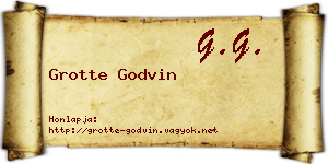 Grotte Godvin névjegykártya